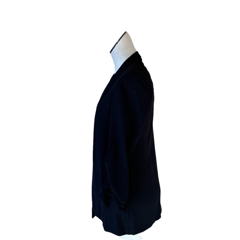 NWT T Tahari Collarless Open Front Blazer Black SZ-2X - Picture 7 of 10